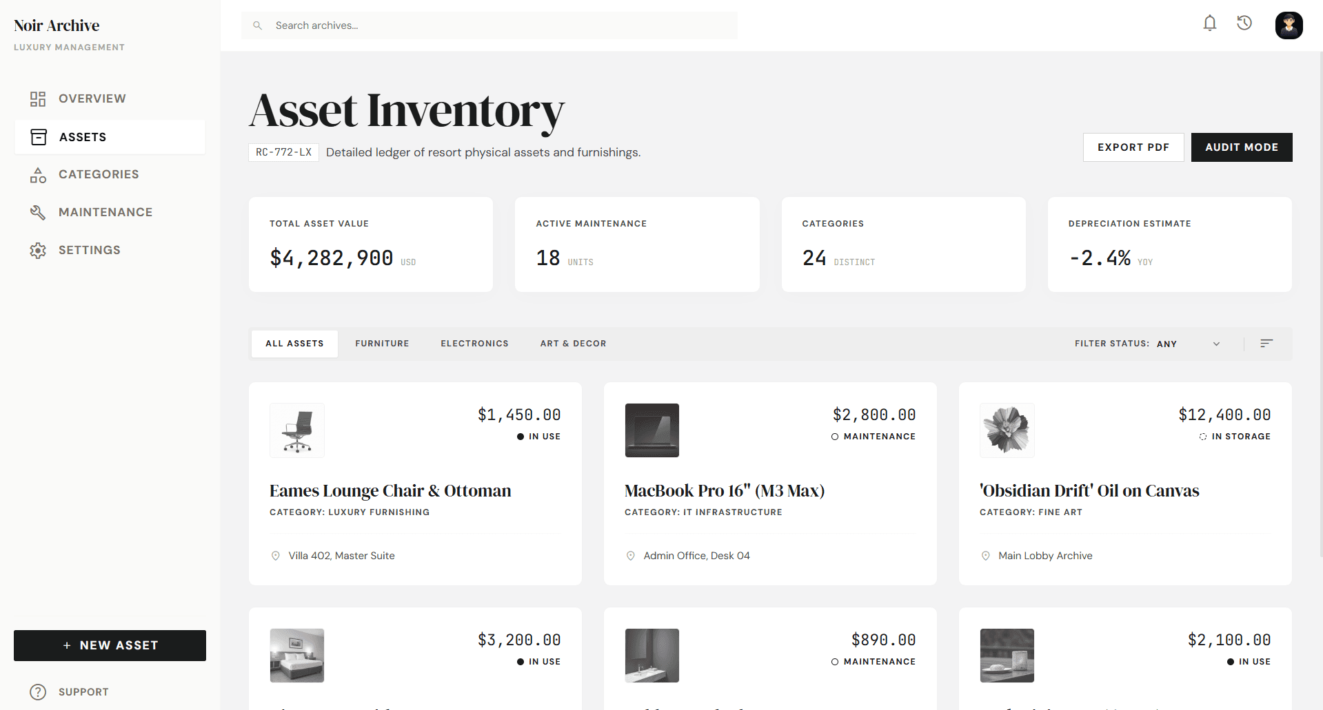 Operations and asset workflow preview